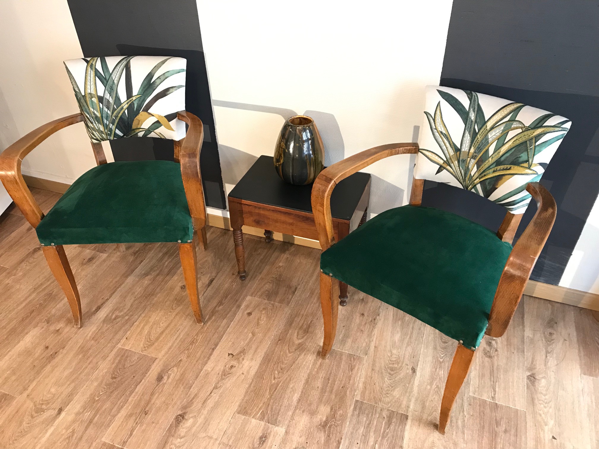 Velours Casal, toile brodée Casamance